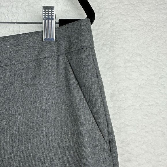 2/$30 J Crew Favorite Fit Dress Pants Slacks Size 8 Gray Wool Office Siren - Picture 6 of 11